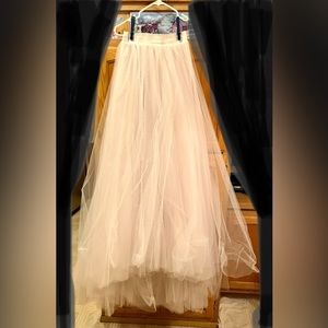Tulle skirt full length